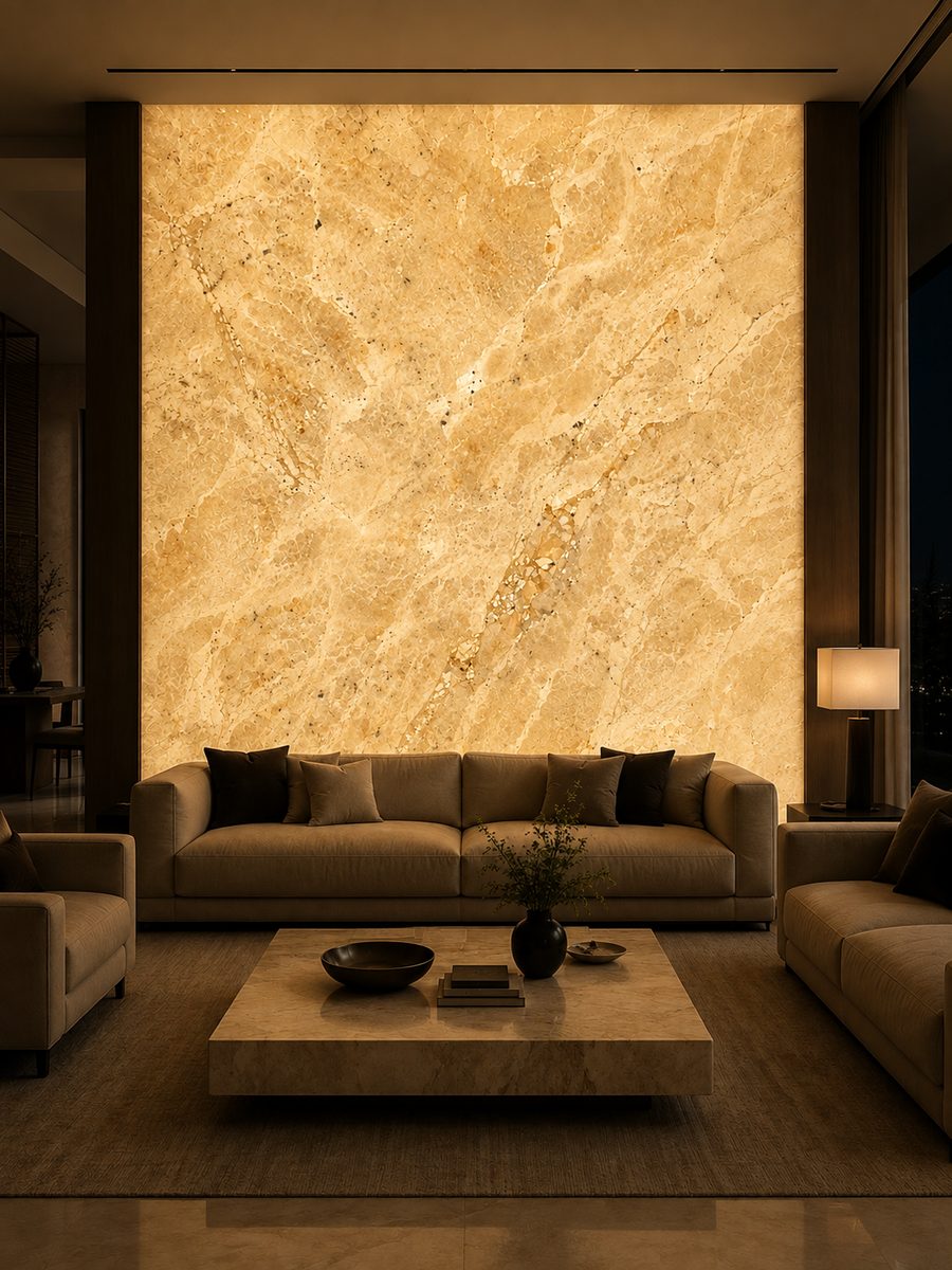 Abadeh Cream in night light
