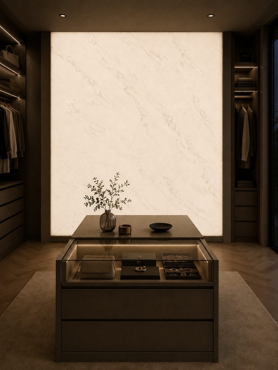Afyon White in night light