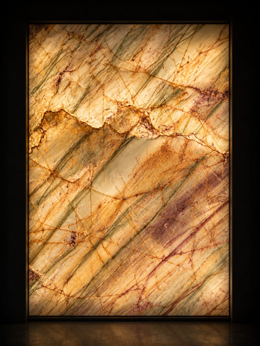Alexandrita quartzite in museum light