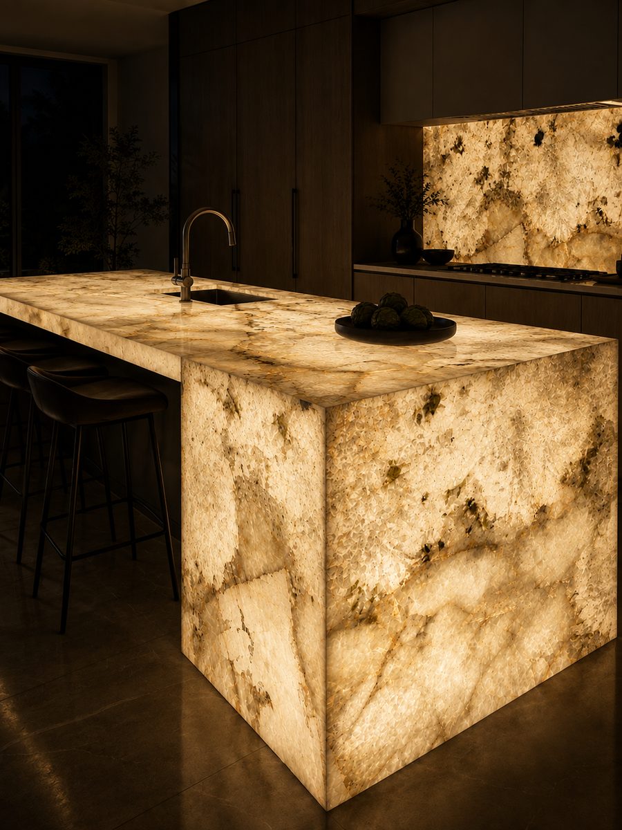 Alpinus Quartzite in night light