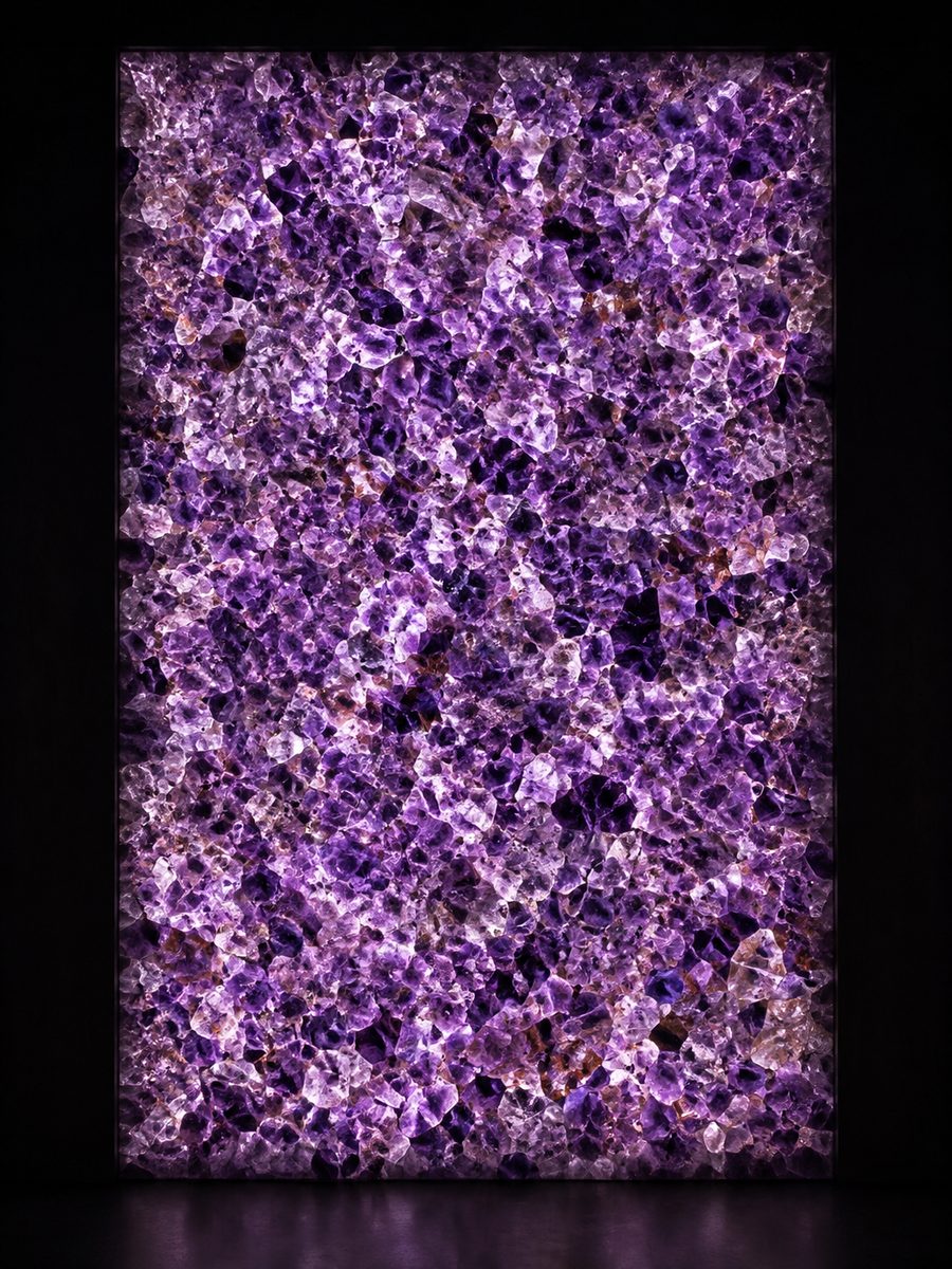 Amethyst (Geode grade) in museum light