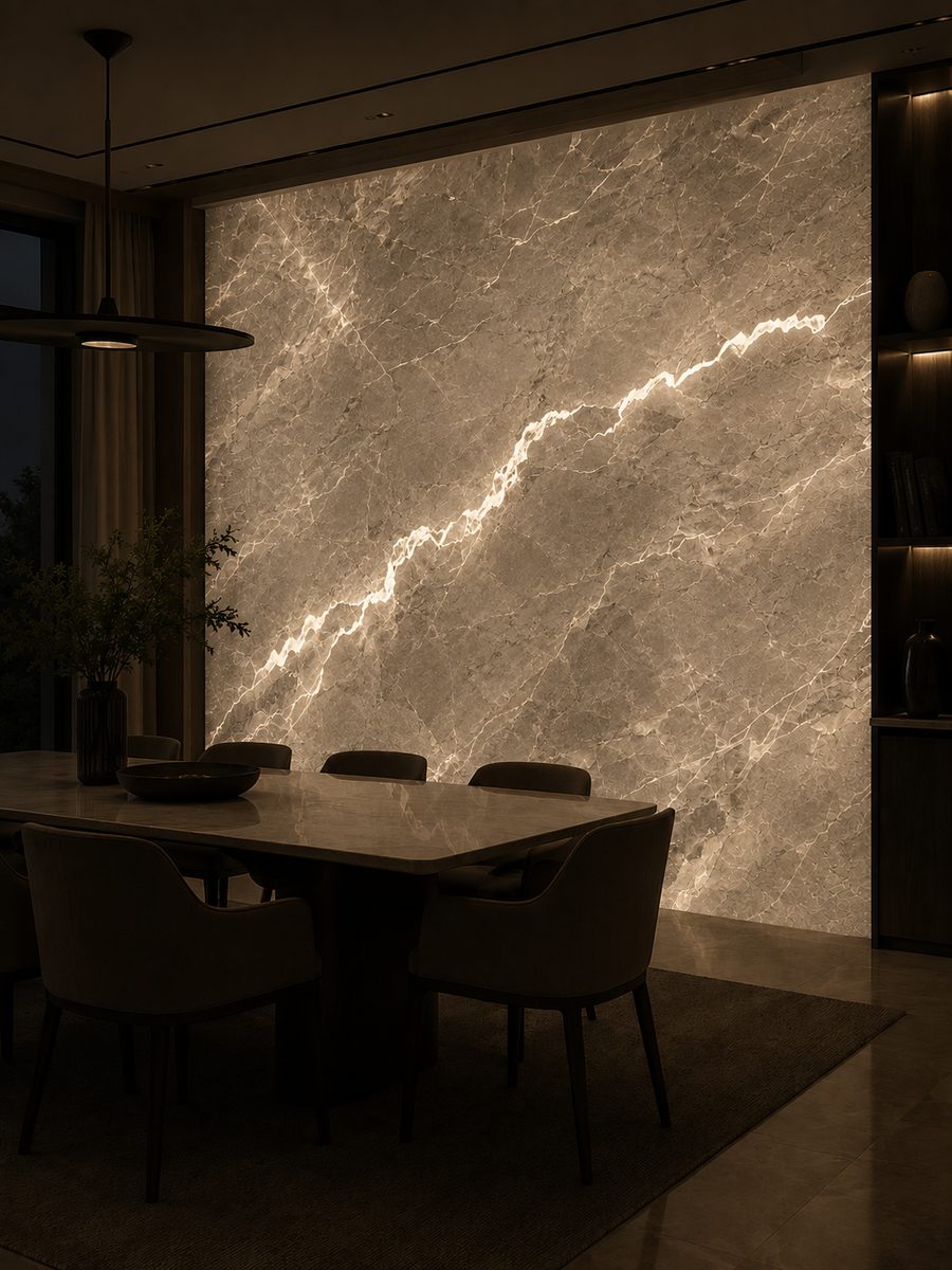 Anatolia Grey in night light