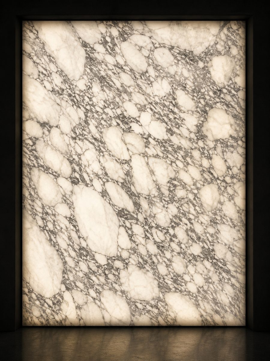 Arabescato Vagli in museum light