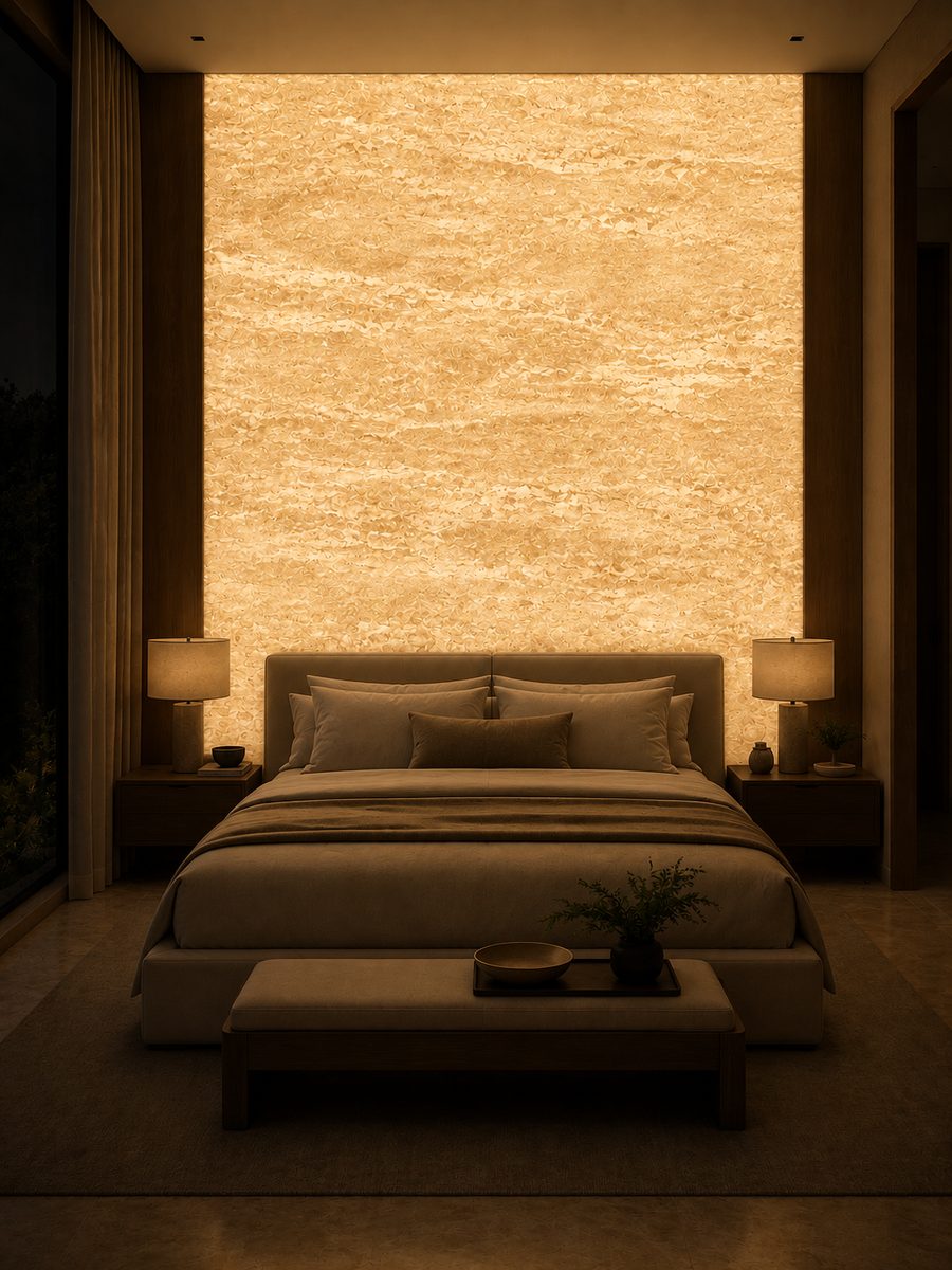 Bahia Cream in night light