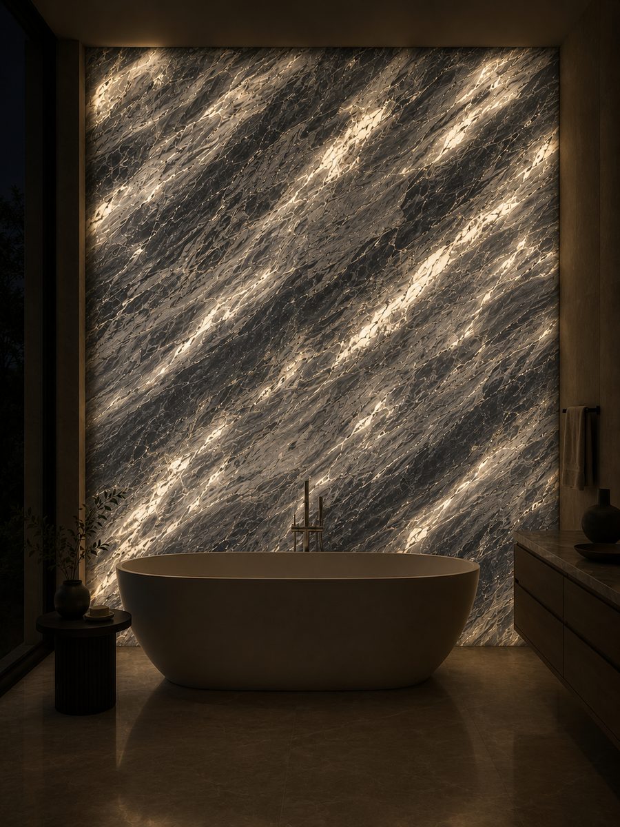 Bardiglio Imperiale in night light