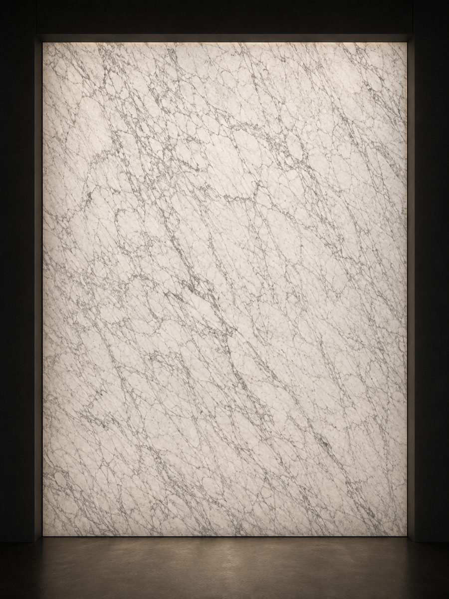 Bianco Carrara C in museum light