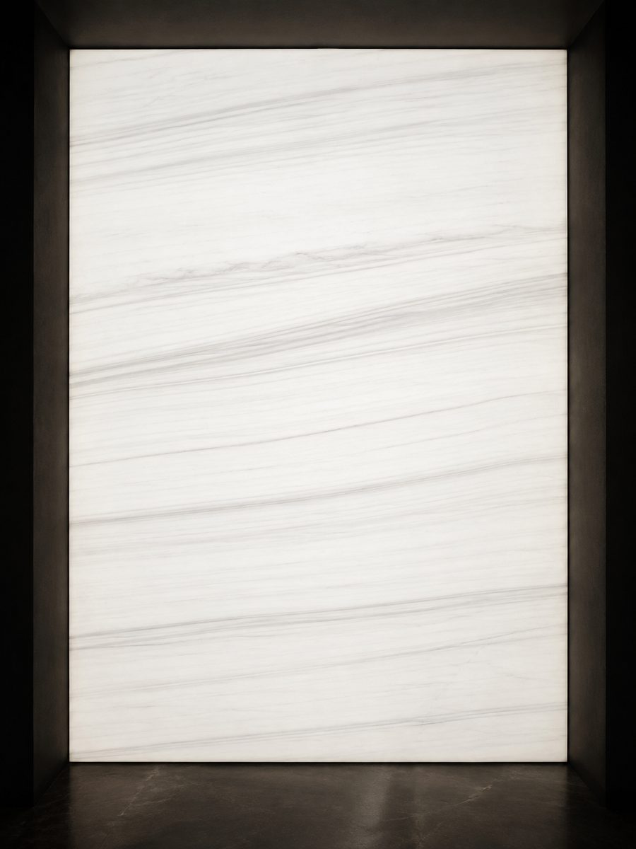 Bianco Dolomite in museum light