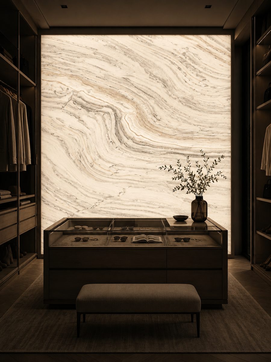 Bianco Lasa Covelano in night light