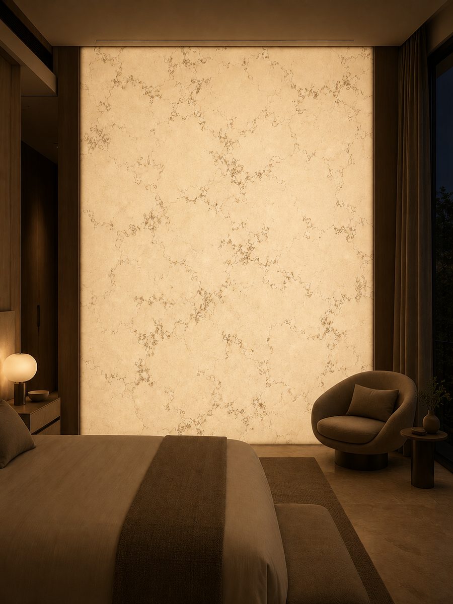 Bianco Perlino in night light