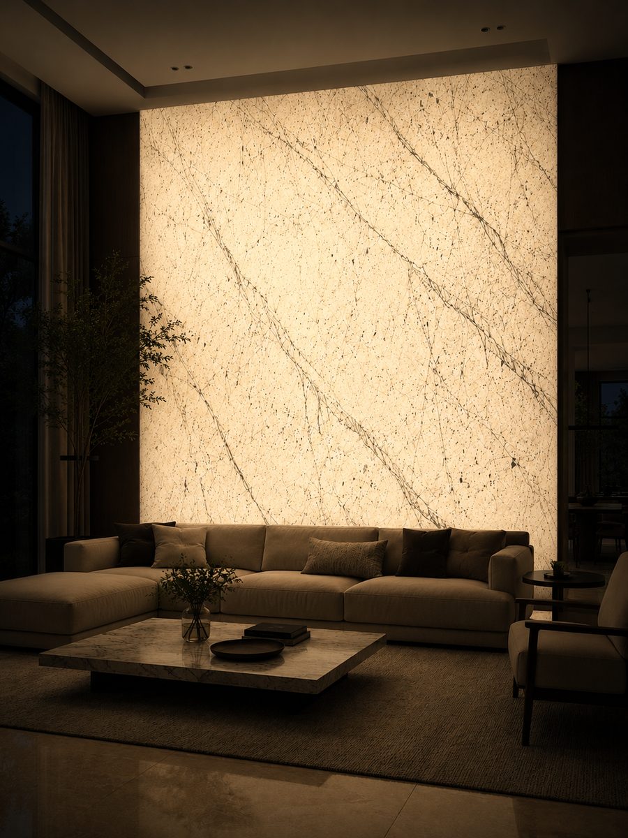 Bianco Venatino in night light
