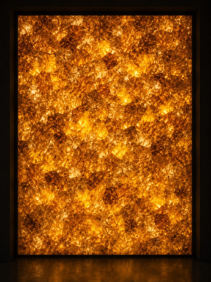 Citrine in museum light