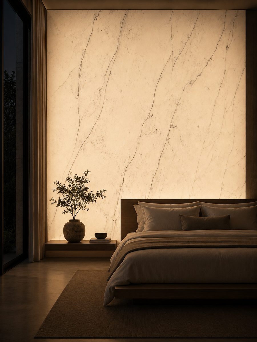 Colorado Yule Marble in night light
