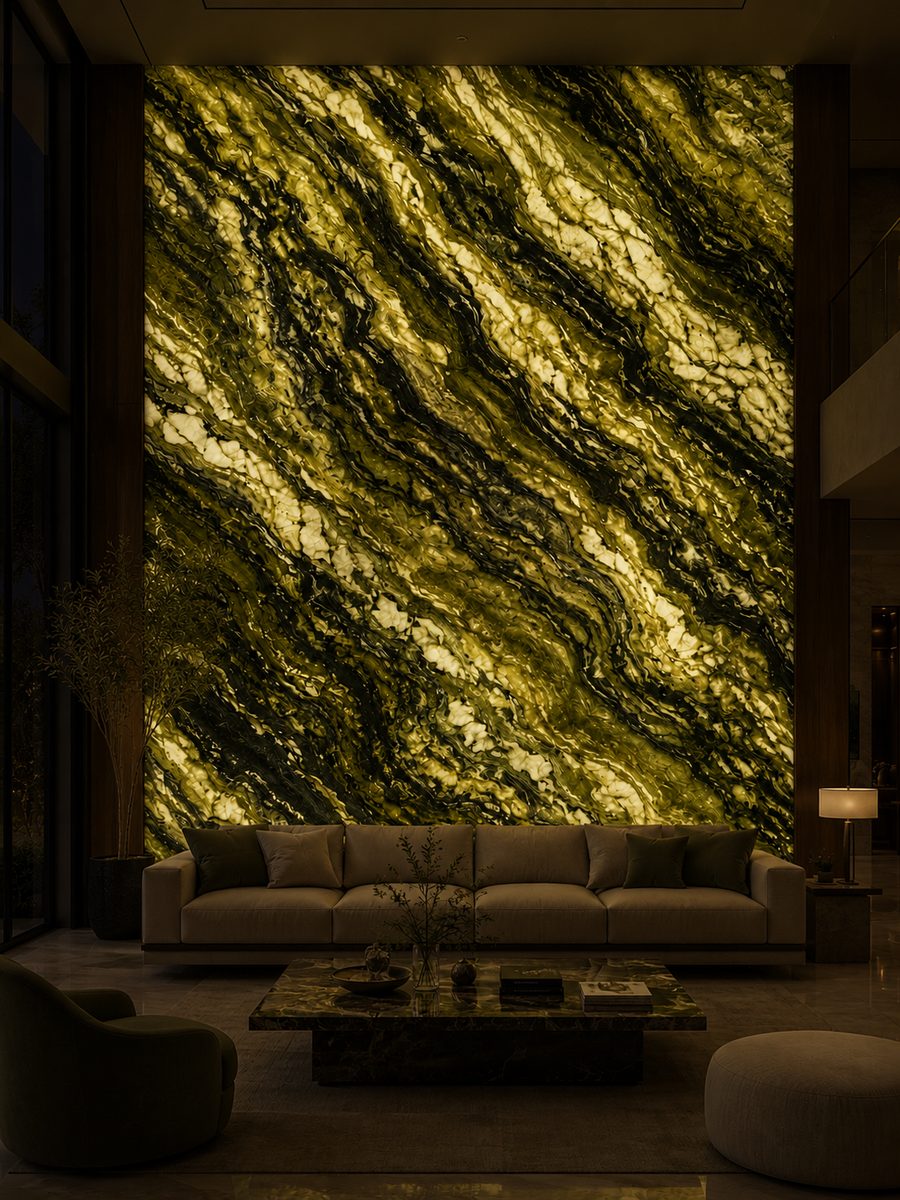 Connemara Marble in night light