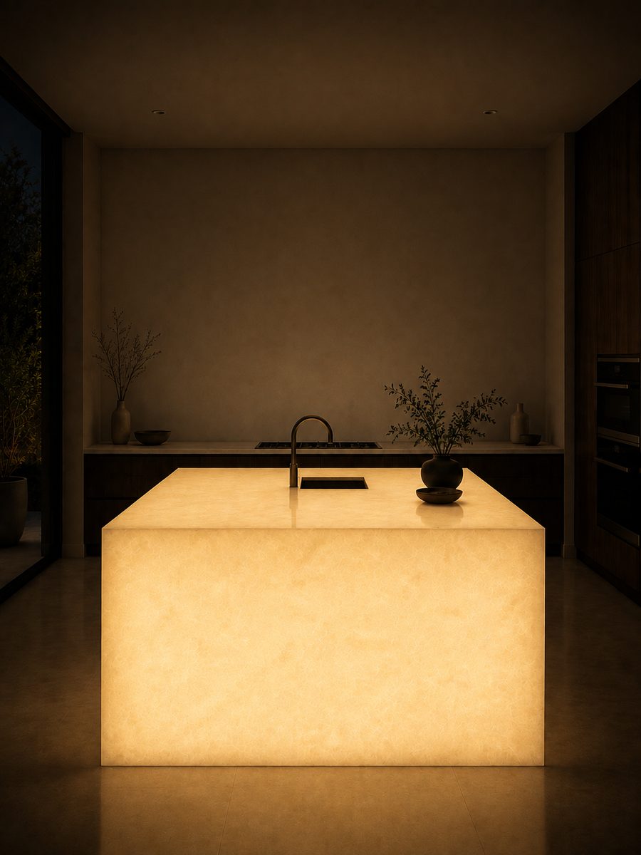 Crema Marfil Standard in night light