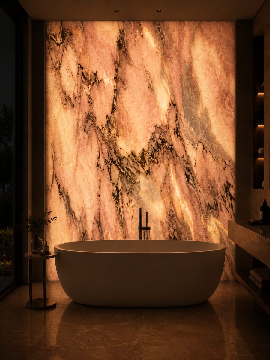 Estremoz Rosa in night light