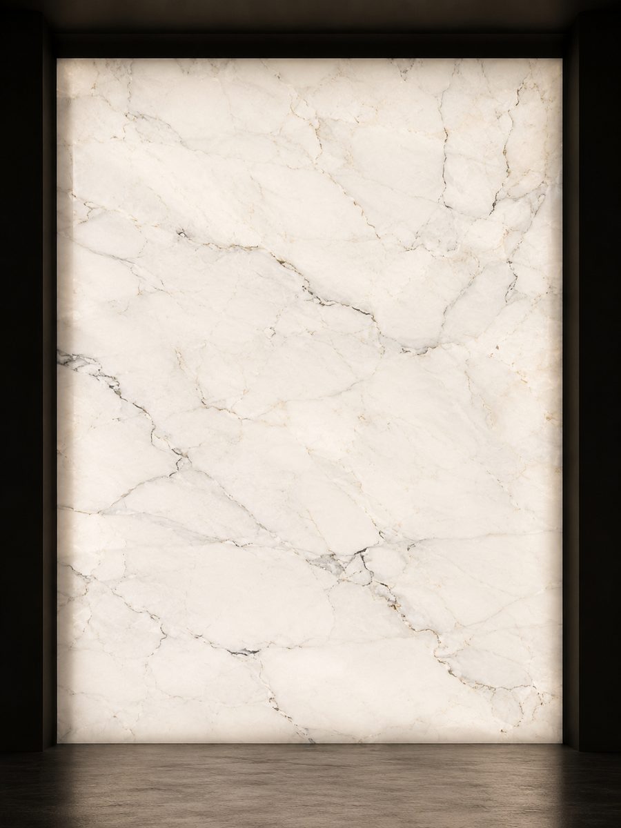 Estremoz White in museum light