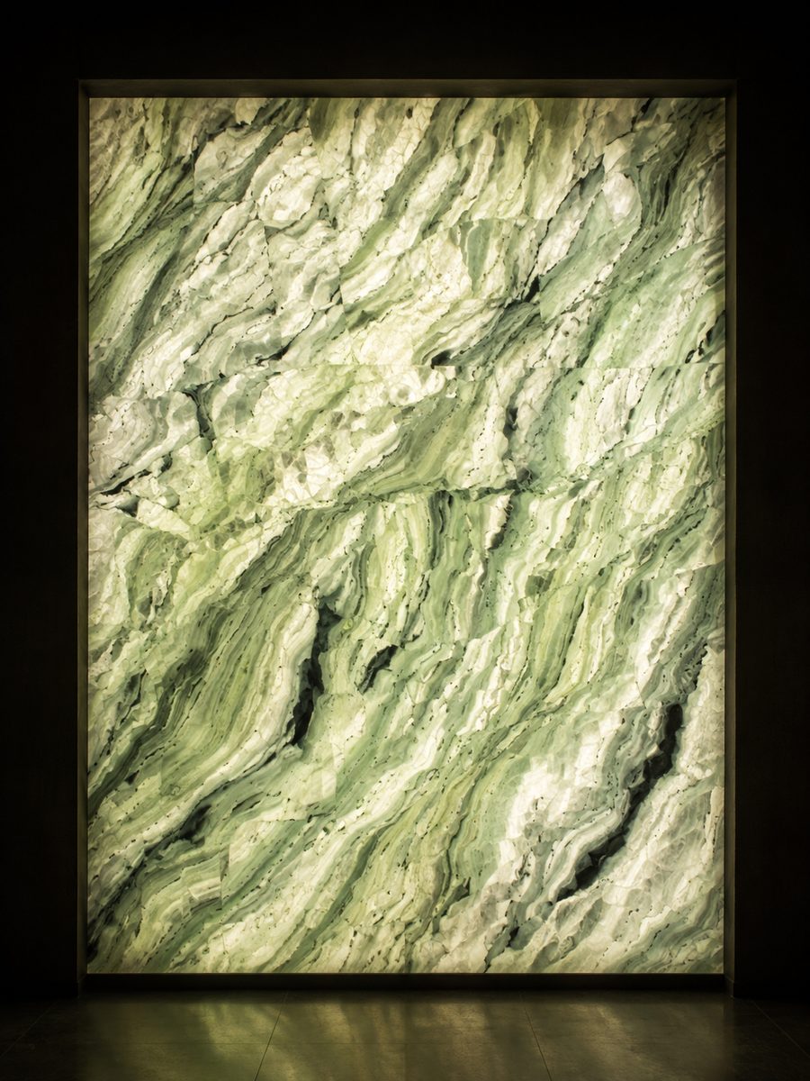 Green Jade Marble in museum light
