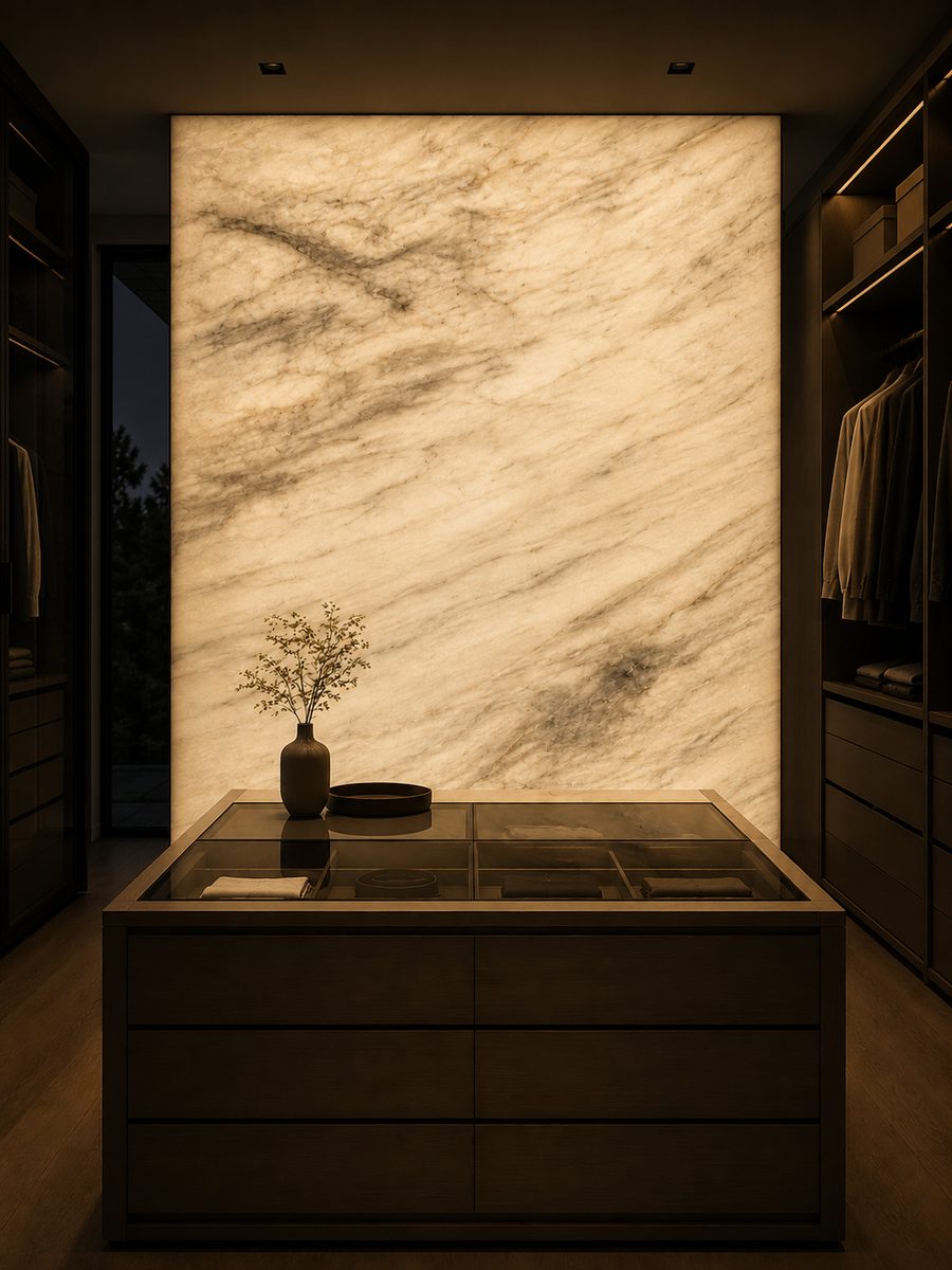 Kozani Semi White in night light