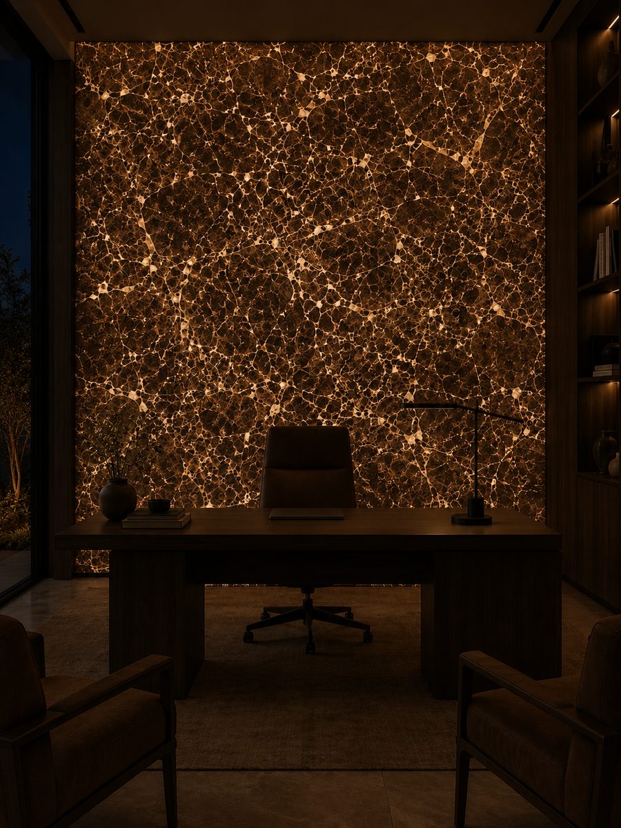 Marron Fonce in night light