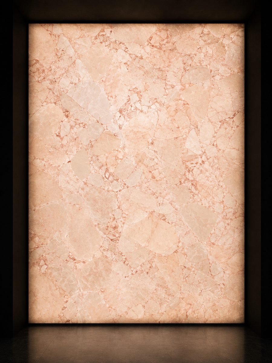 Oman Beige Desert Rose in museum light