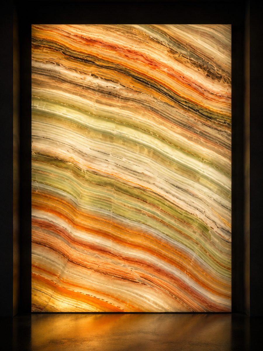 Onice Arcobaleno in museum light