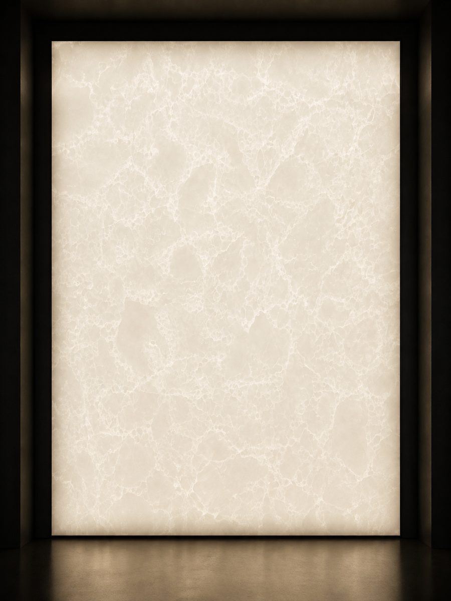 Onice Bianco Extra in museum light