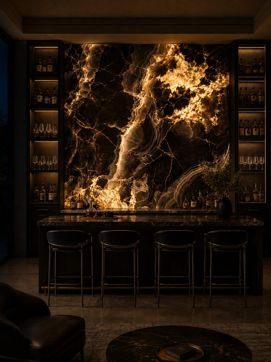 Onice Nero in night light