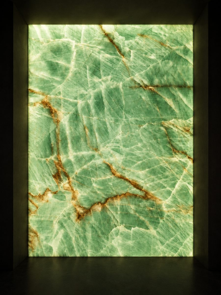 Onyx Green Indian in museum light
