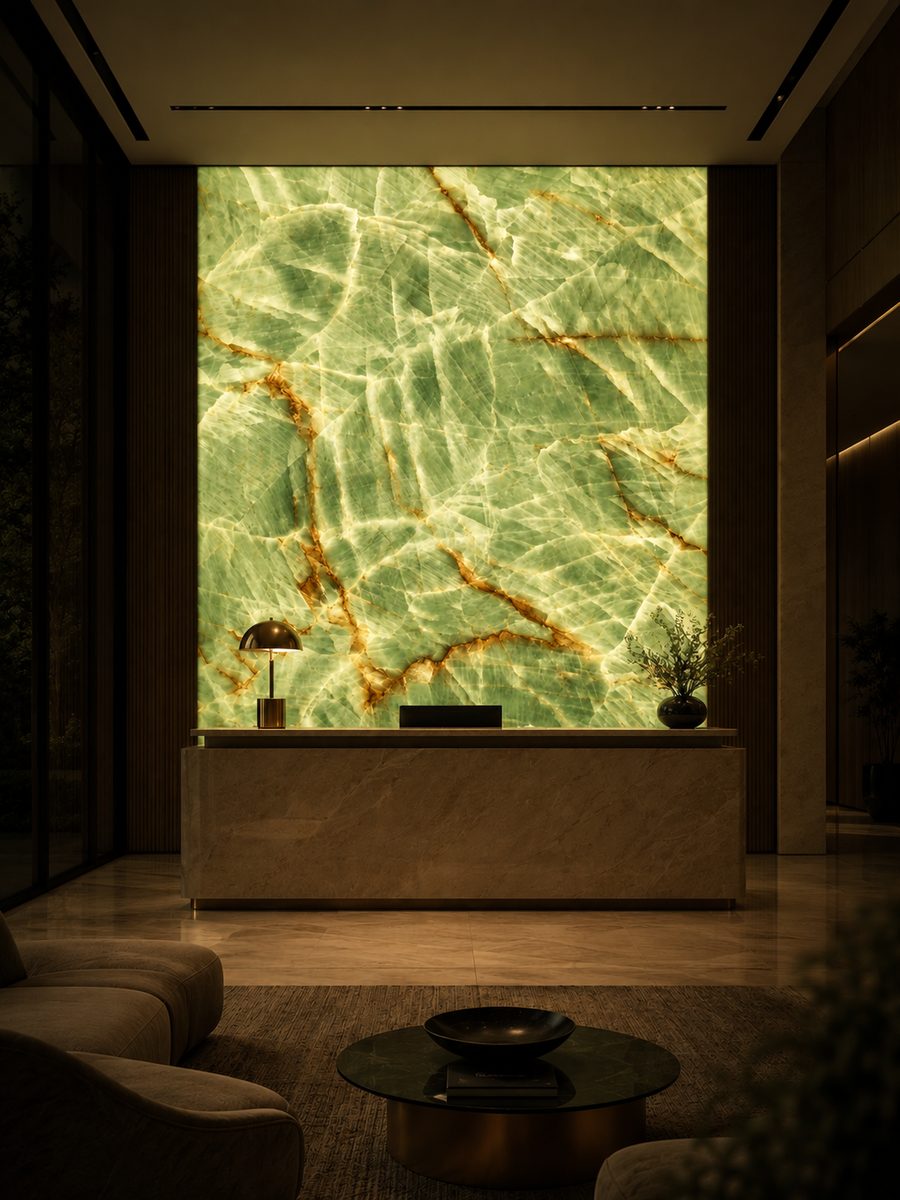 Onyx Green Indian in night light