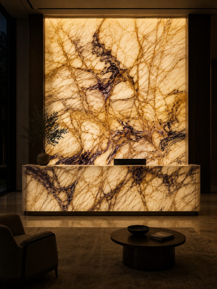 Paonazzo Extra in night light