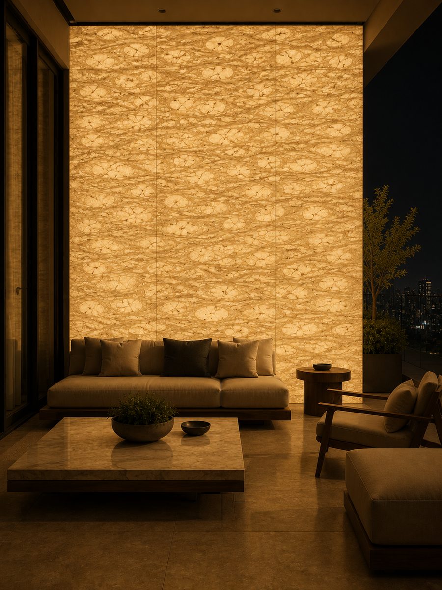 Perlato Royal Coreno in night light