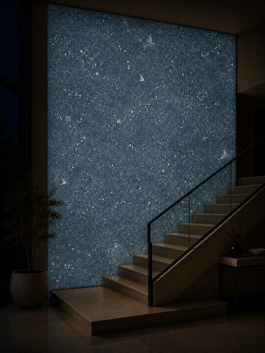 Pierre Bleue Belge in night light