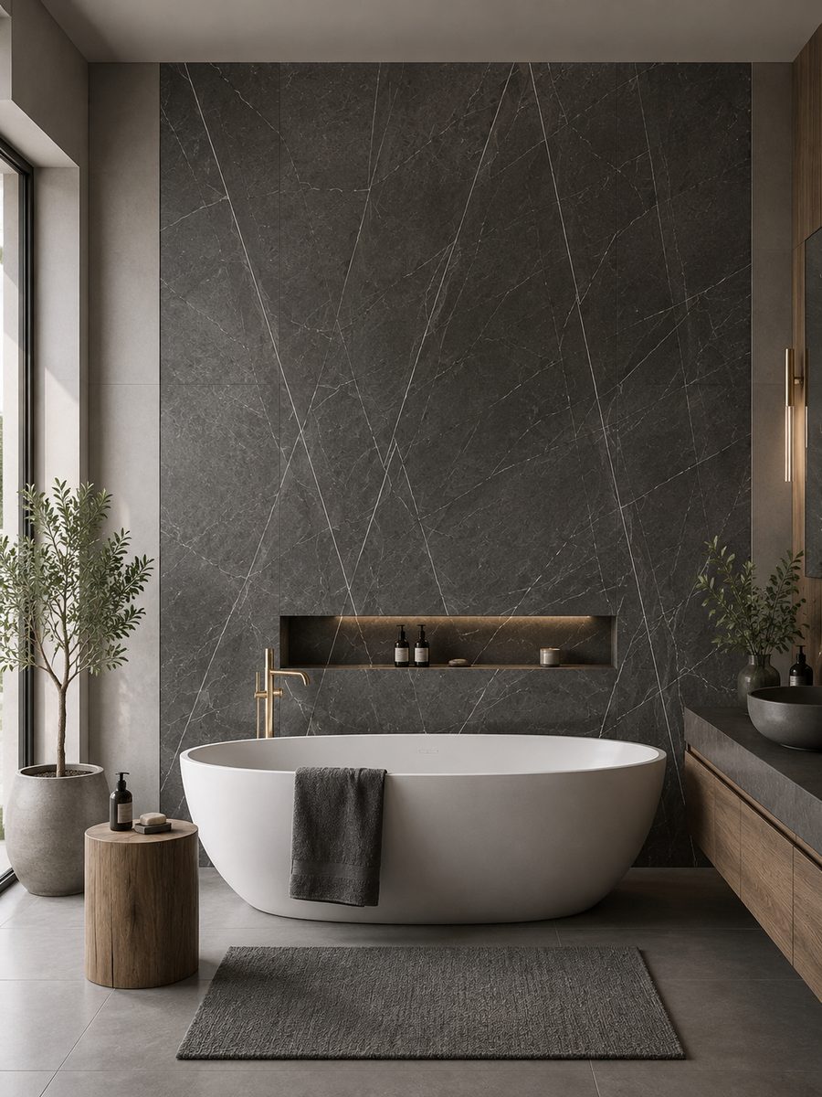 Pietra Grey Persian Grey in day light