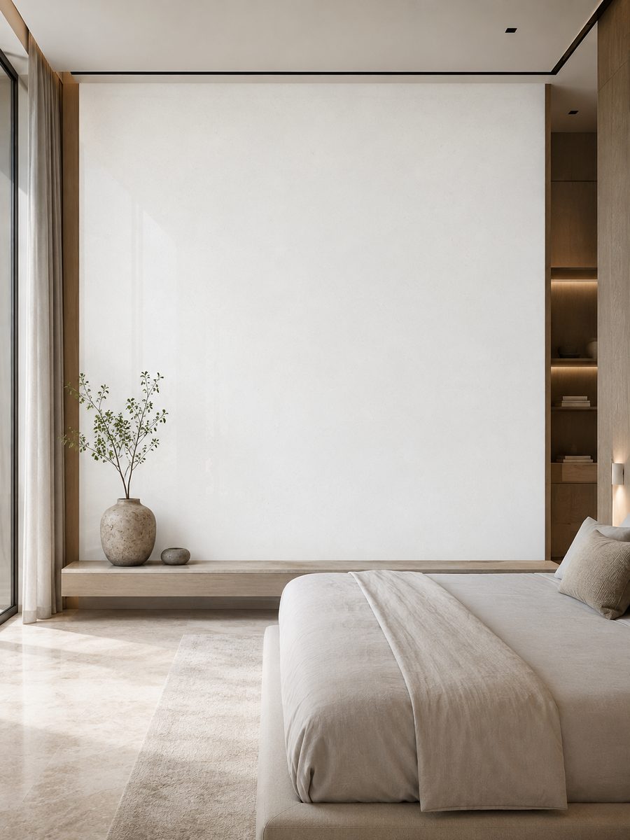 Plain White Marble in day light