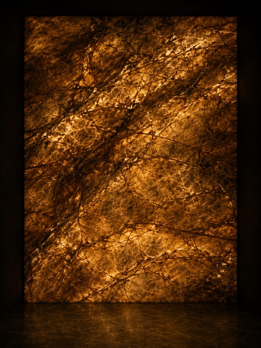 Rainforest Brown in museum light
