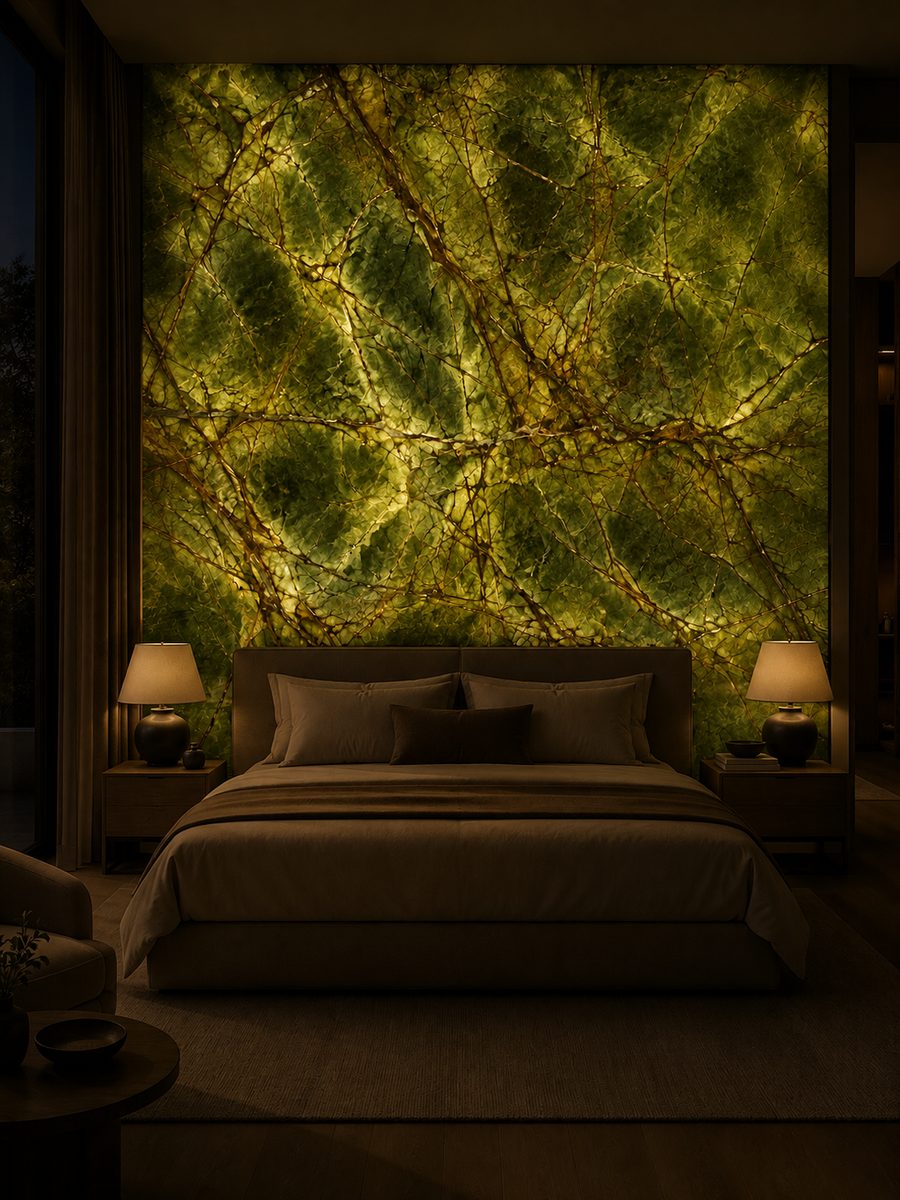 Rainforest Green in night light