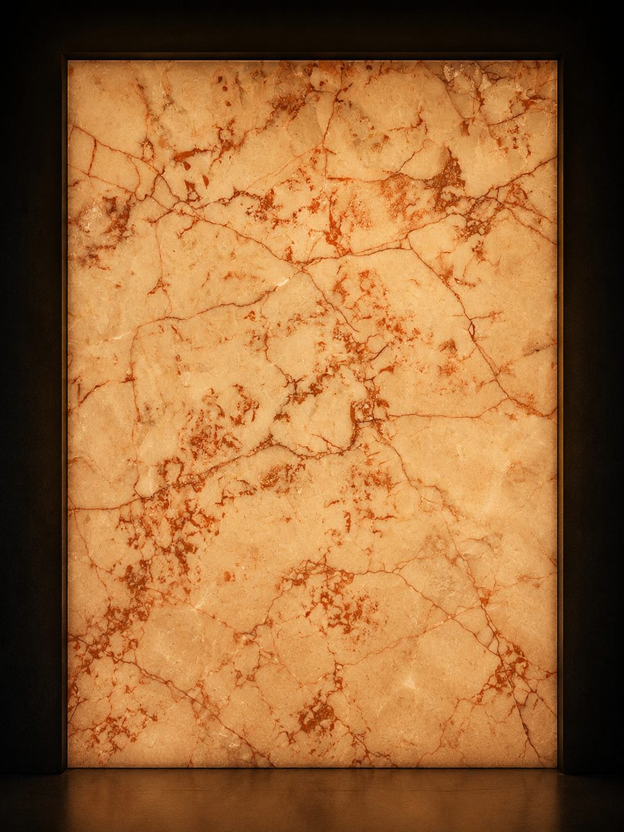 Rosalia Rosa Beige in museum light