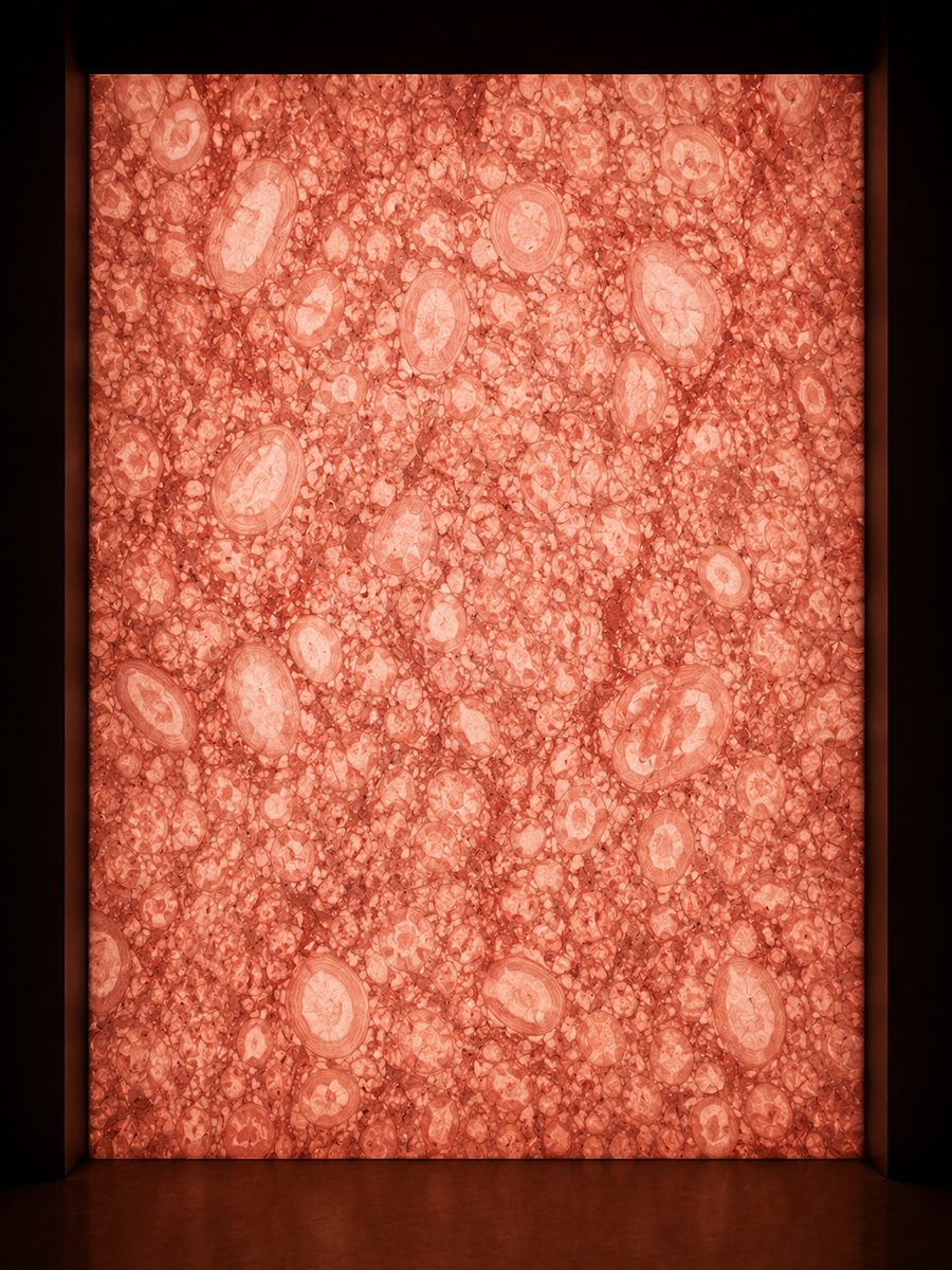 Rosso Asiago in museum light