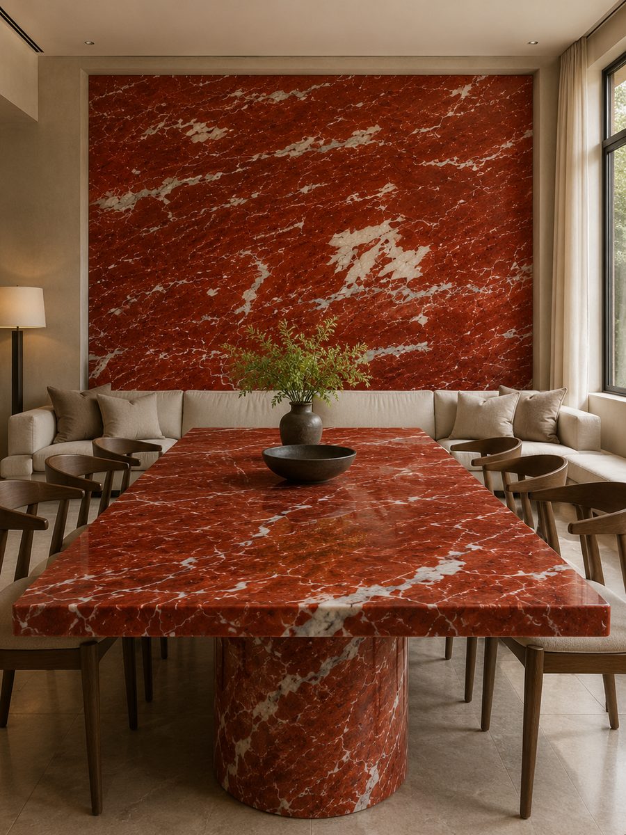Rosso Francia Italiano in day light