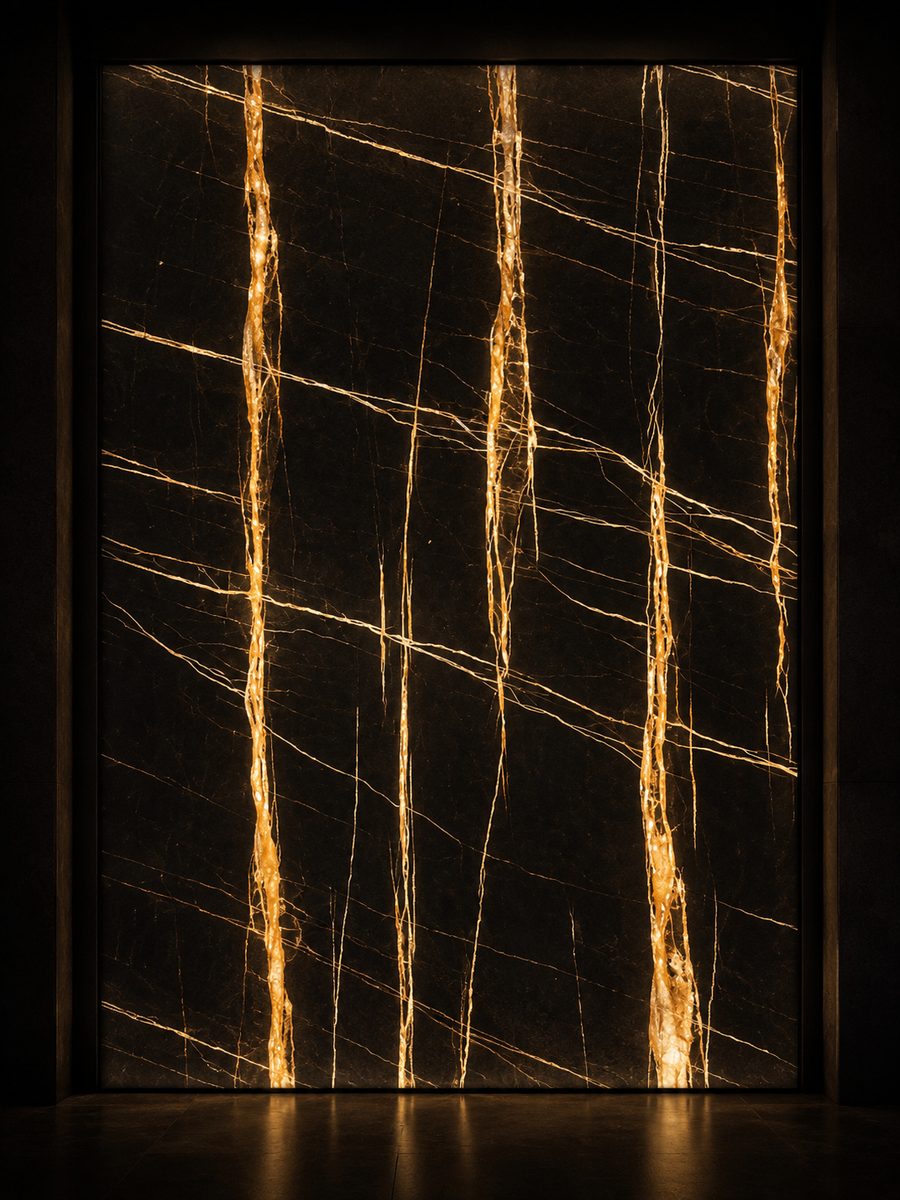 Sahara Noir in museum light