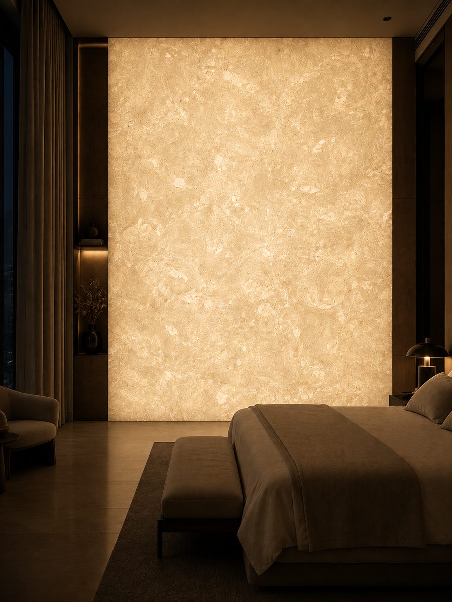 Samaha Beige in night light