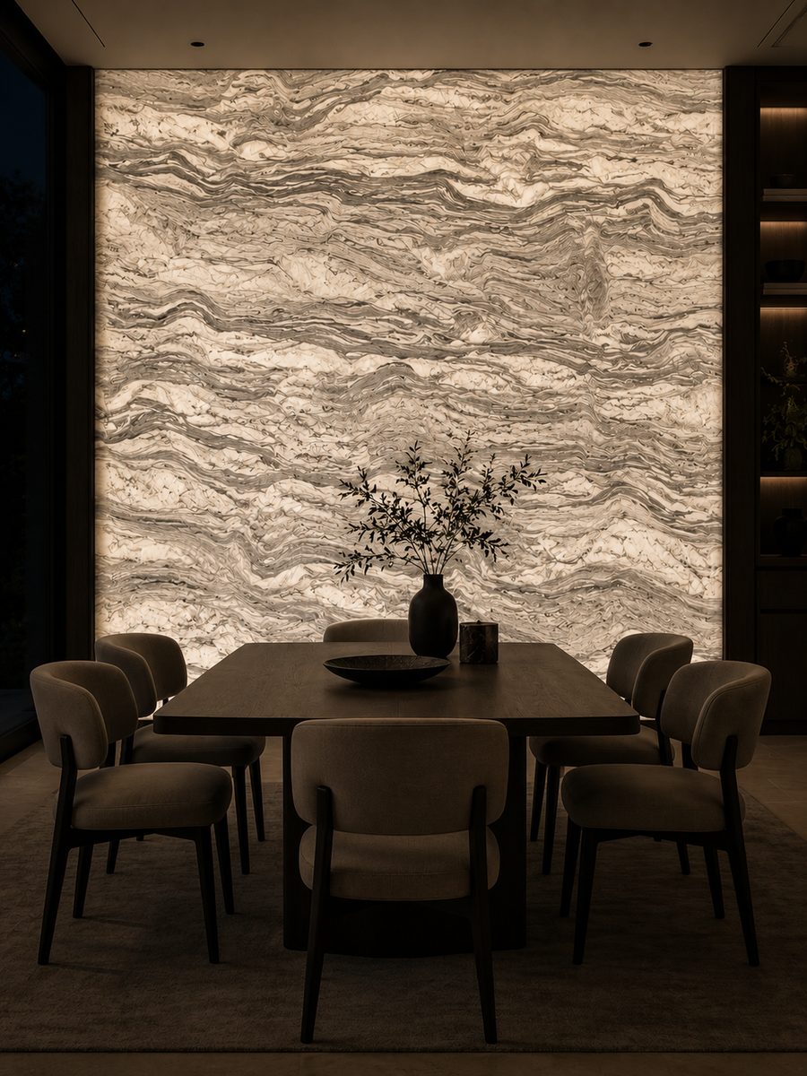 Silver Cloud in night light