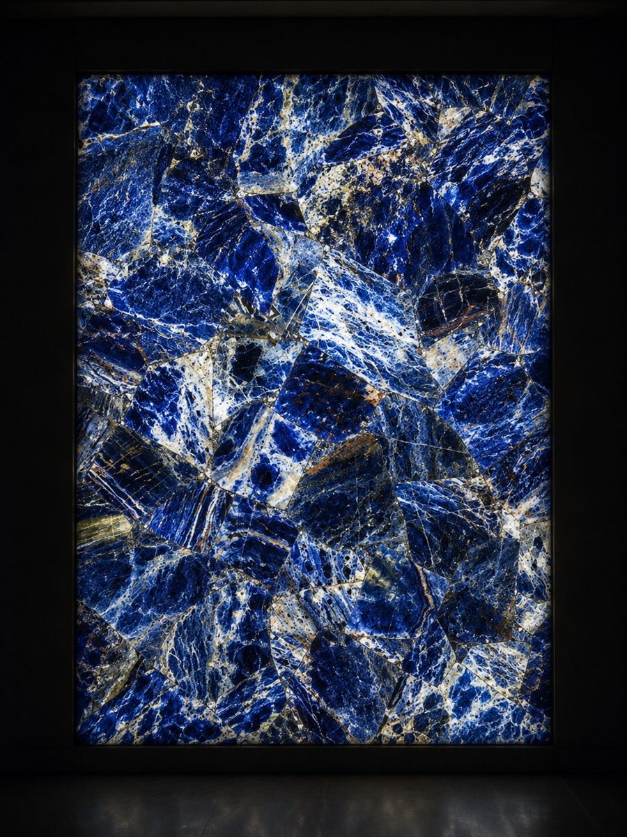 Sodalite Blue in museum light