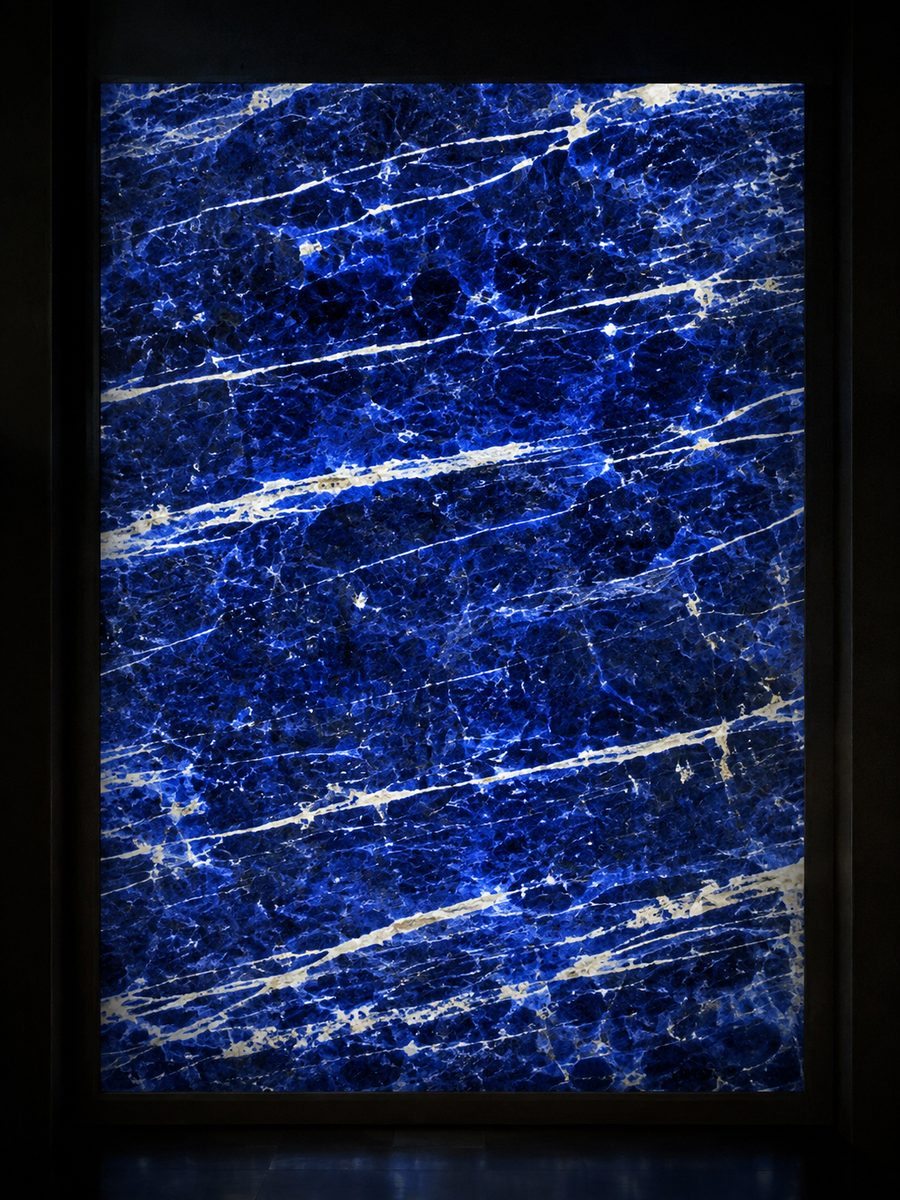 Sodalite Namibia in museum light