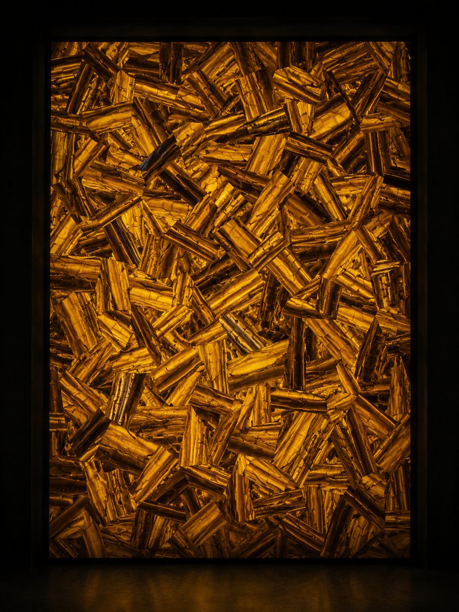 Tiger Eye Golden in museum light