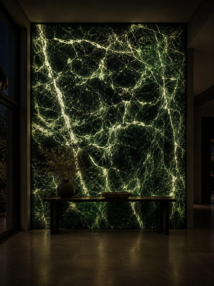 Tinos Green in night light