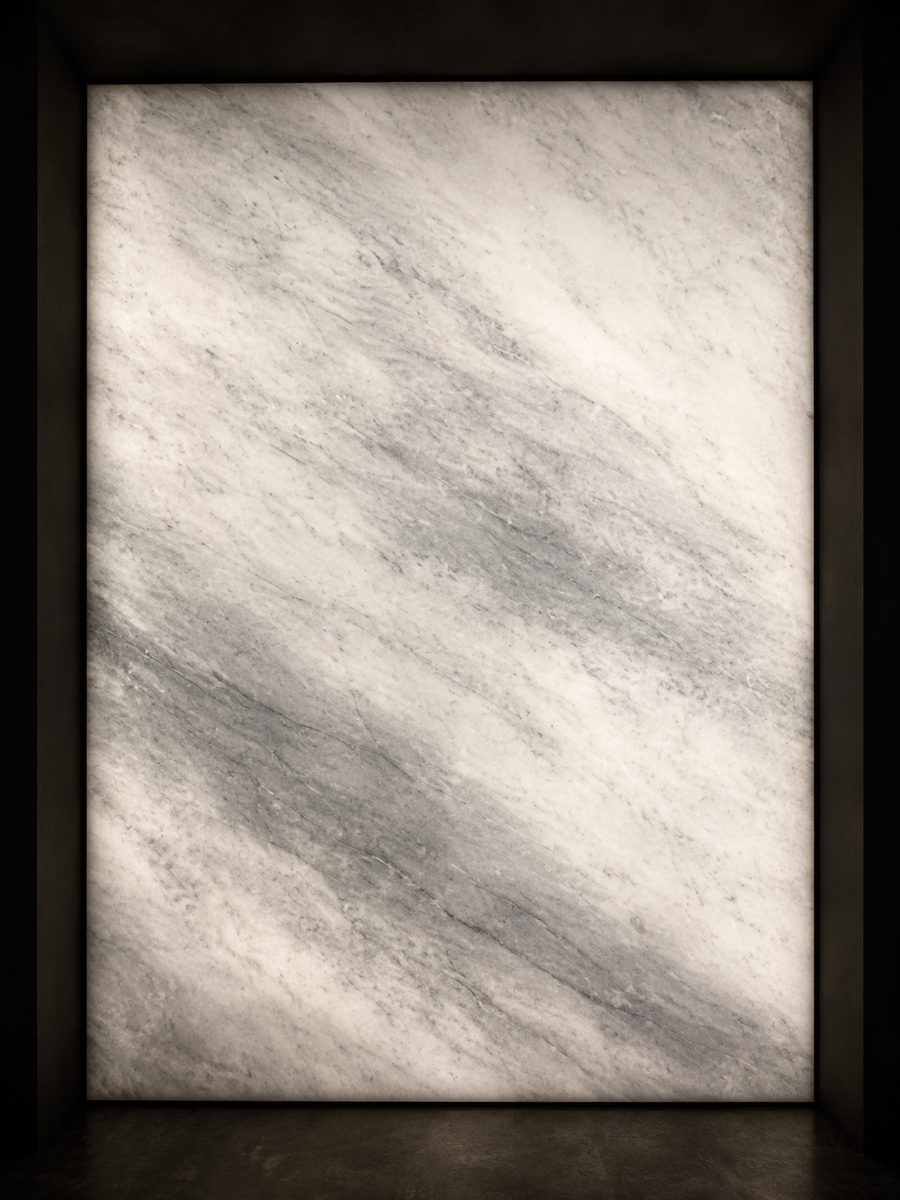 Turkish Carrara Karacabey in museum light