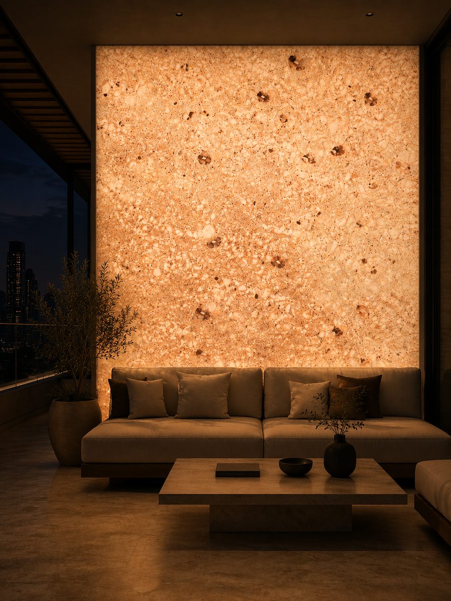 Untersberger Marmor in night light