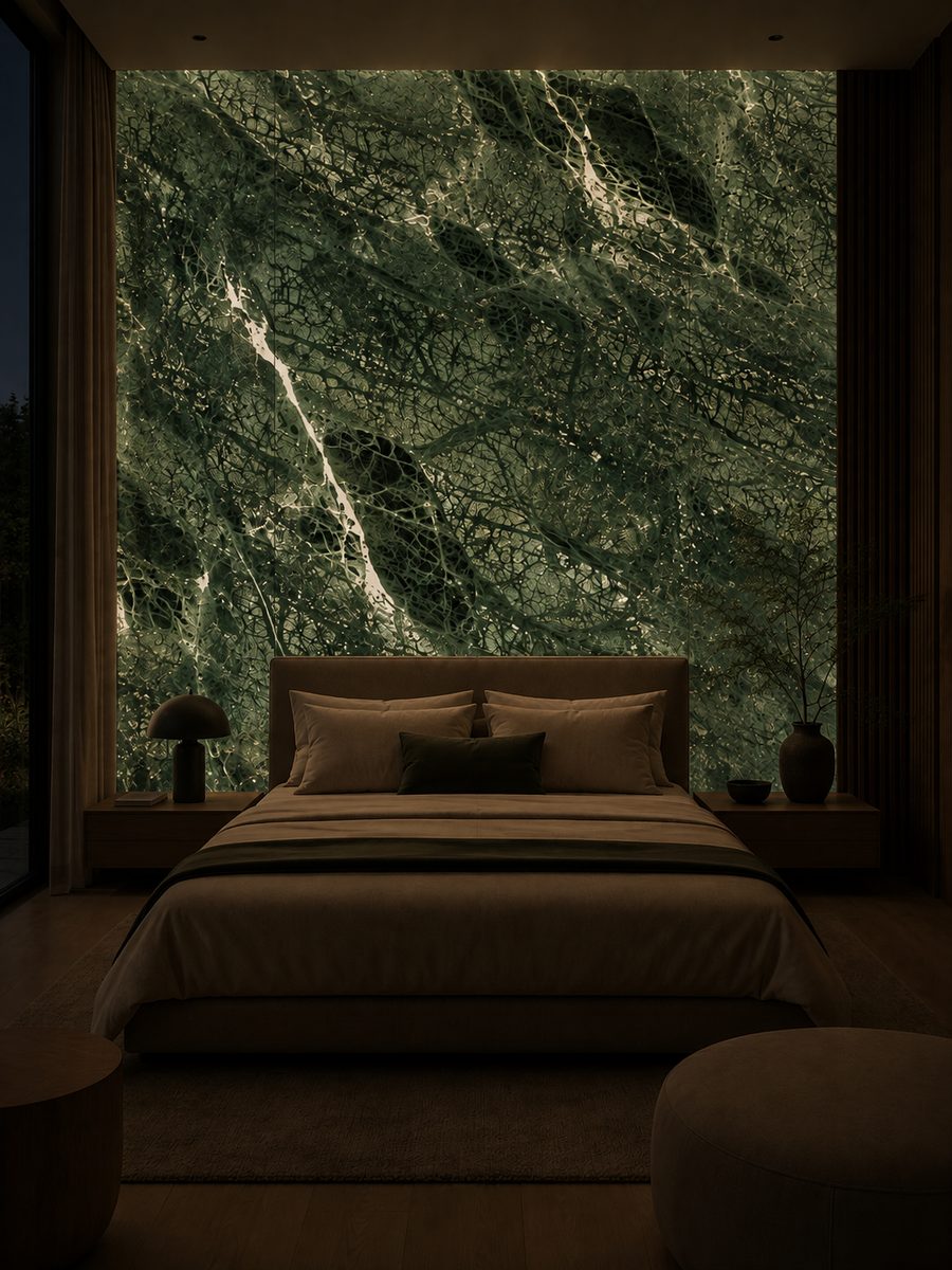 Verde Guatemala Espanol in night light