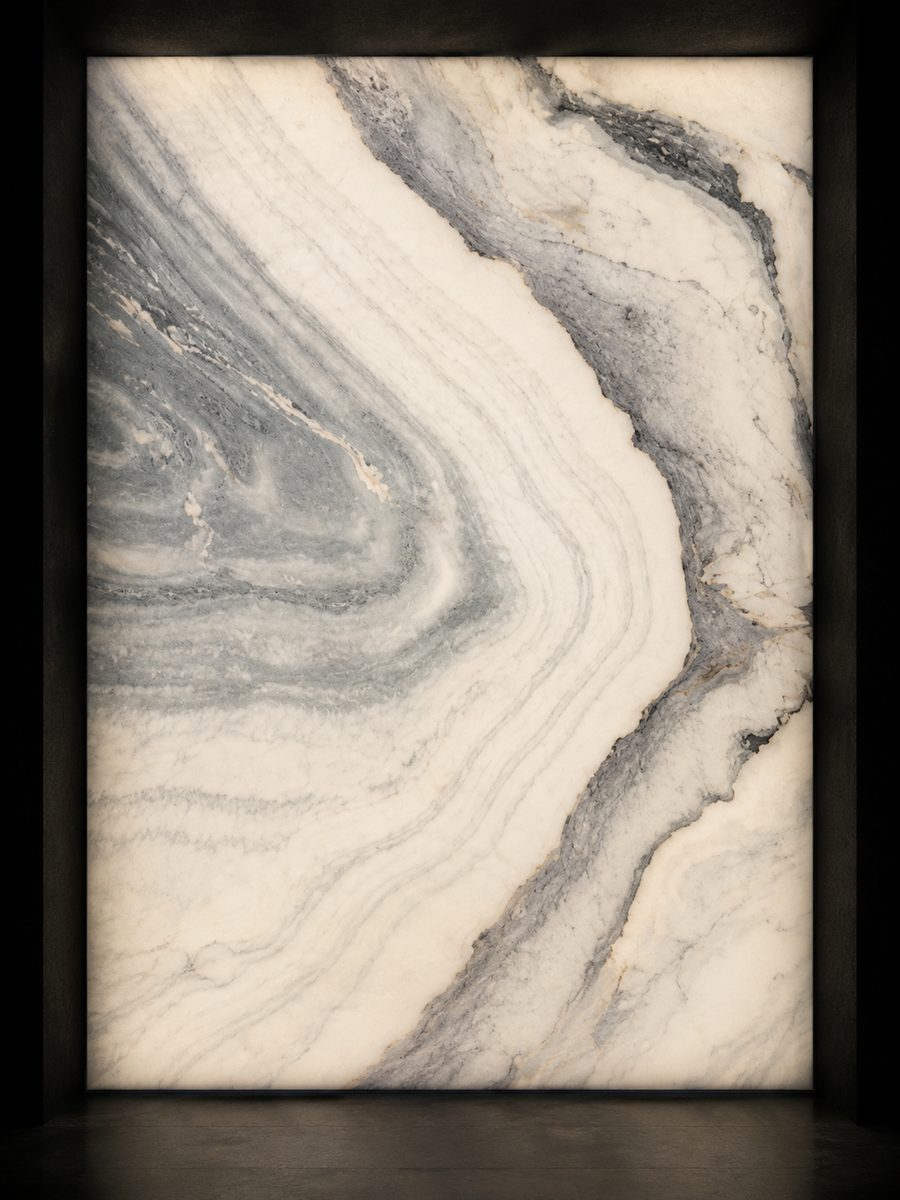 Vermont Danby Statuario in museum light